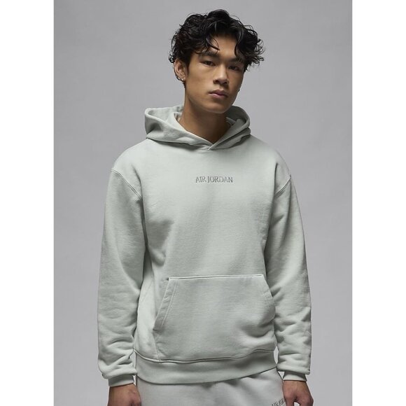 Air Jordan Wordmark Men's Fleece Hoodie Seafoam Green Size Large Jumpman - Picture 1 of 6
